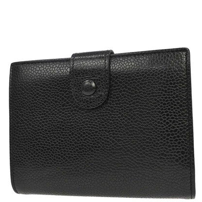 Chanel Black Caviar Skin Bifold Wallet