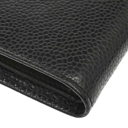 Chanel Black Caviar Skin Bifold Wallet