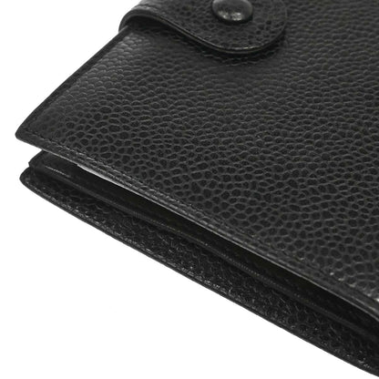 Chanel Black Caviar Skin Bifold Wallet