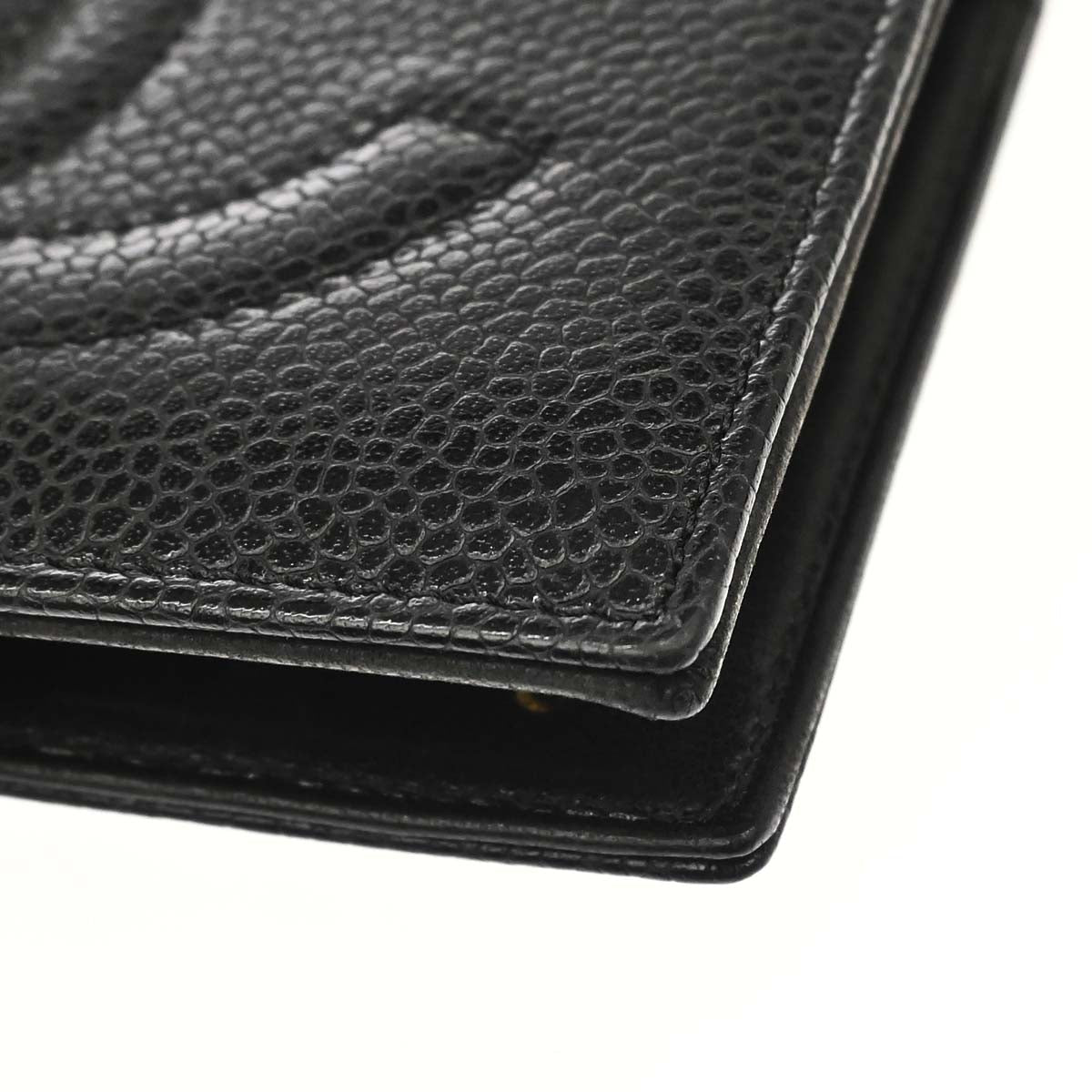 Chanel Black Caviar Skin Bifold Wallet