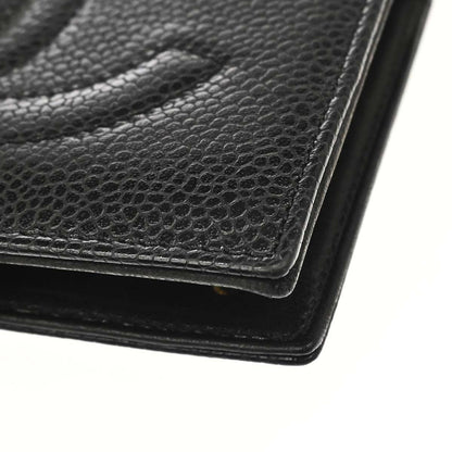 Chanel Black Caviar Skin Bifold Wallet