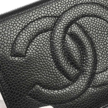 Chanel Black Caviar Skin Bifold Wallet