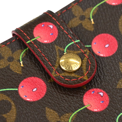 Louis Vuitton 2005 Monogram Cherry Compact Zip Wallet M95005