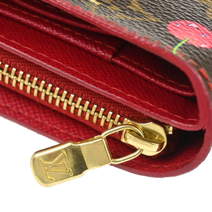 Louis Vuitton 2005 Monogram Cherry Compact Zip Wallet M95005