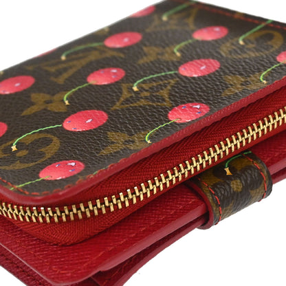 Louis Vuitton 2005 Monogram Cherry Compact Zip Wallet M95005