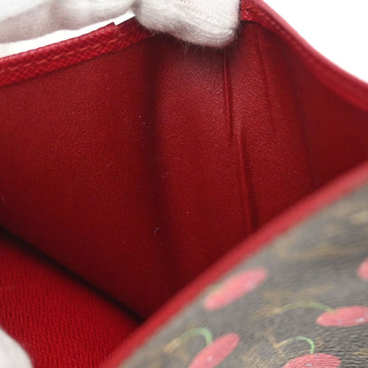 Louis Vuitton 2005 Monogram Cherry Compact Zip Wallet M95005