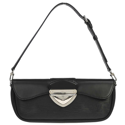 Louis Vuitton 2007 Black Epi Pochette Montaigne Handbag M59292