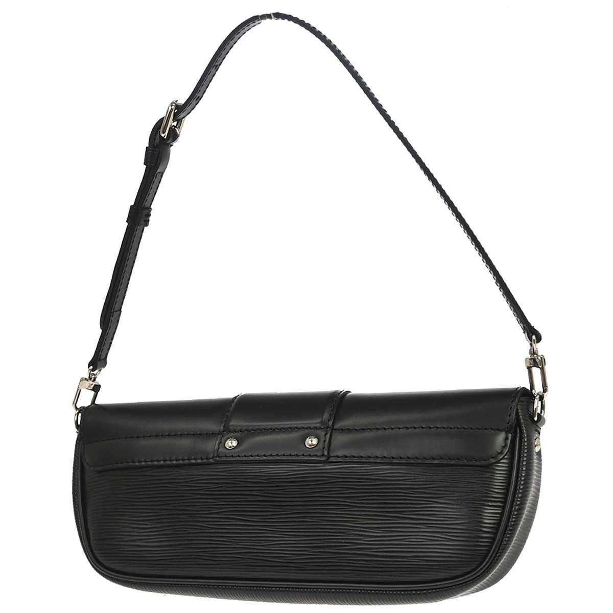 Louis Vuitton 2007 Black Epi Pochette Montaigne Handbag M59292