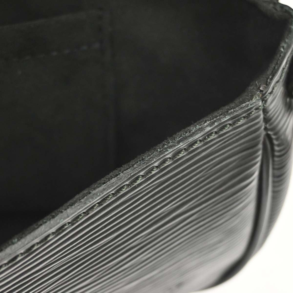 Louis Vuitton 2007 Black Epi Pochette Montaigne Handbag M59292