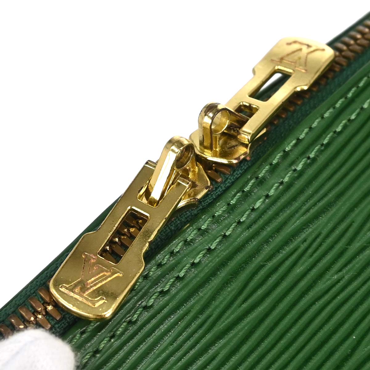Louis Vuitton 1996 Green Epi Alma 2way Shoulder Handbag M52144