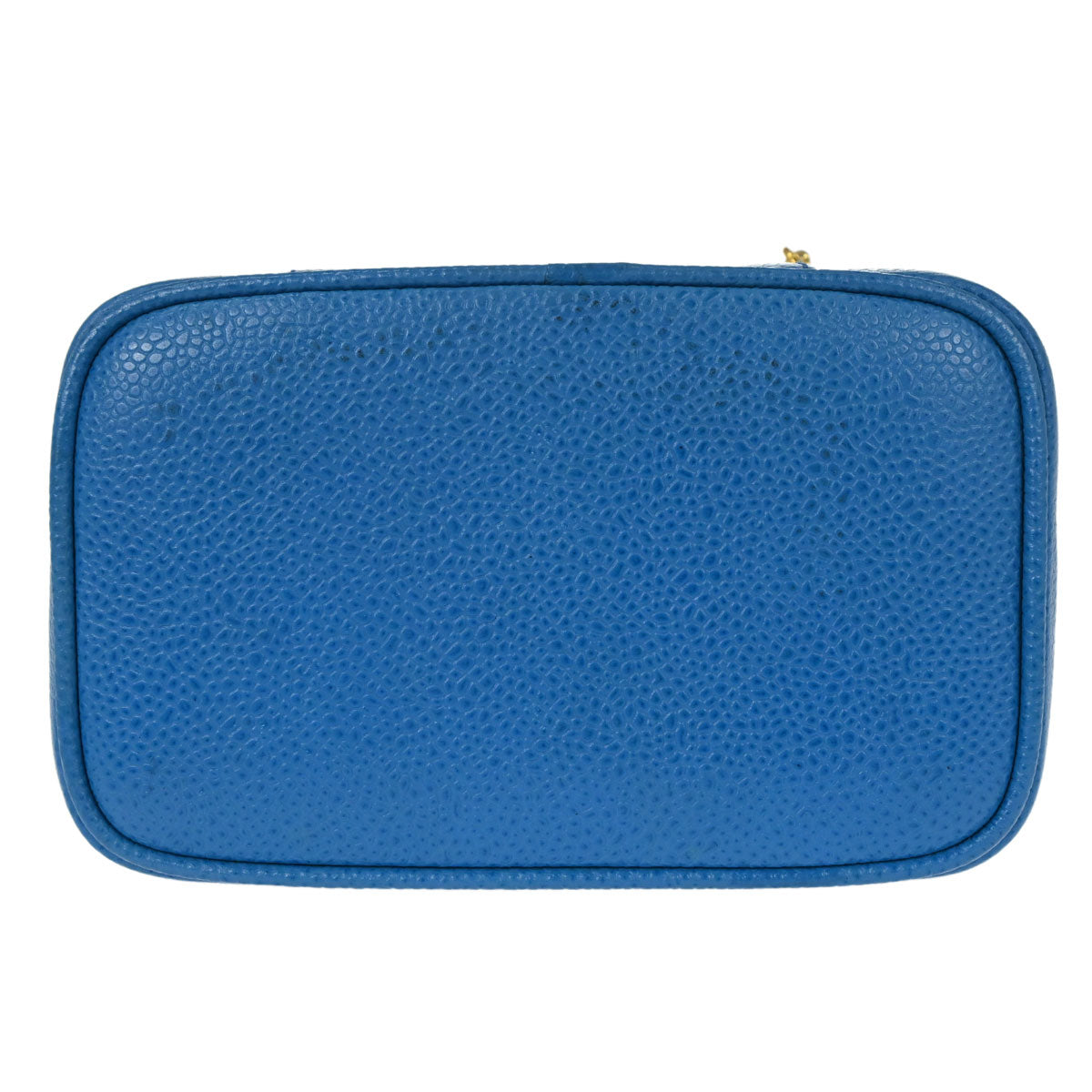 Chanel 1997-1999 Blue Caviar Skin Timeless Vanity Handbag