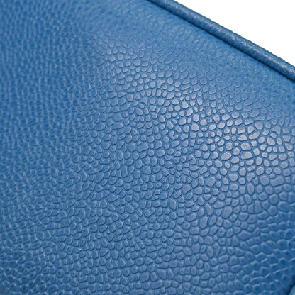 Chanel 1997-1999 Blue Caviar Skin Timeless Vanity Handbag