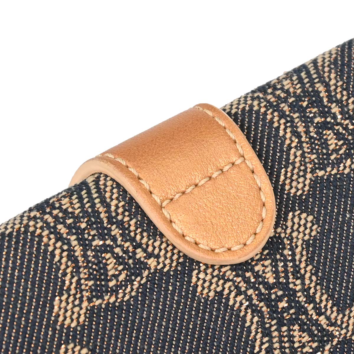 Celine * Blue Denim Macadam Long Bifold Wallet