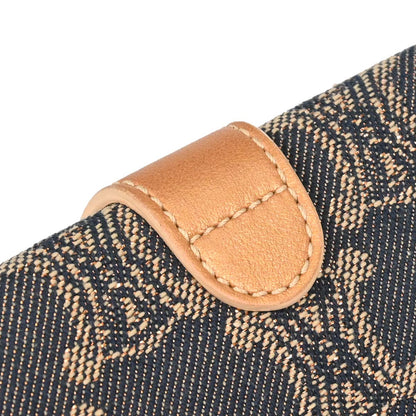 Celine * Blue Denim Macadam Long Bifold Wallet