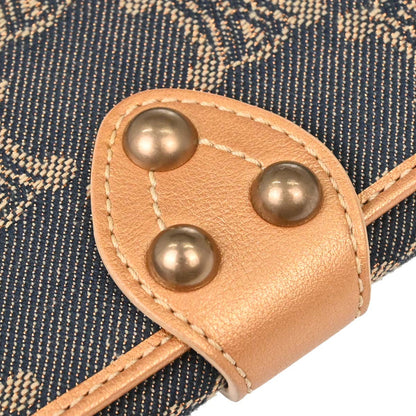 Celine * Blue Denim Macadam Long Bifold Wallet