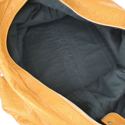 Balenciaga Brown Lambskin Courier Shoulder Bag