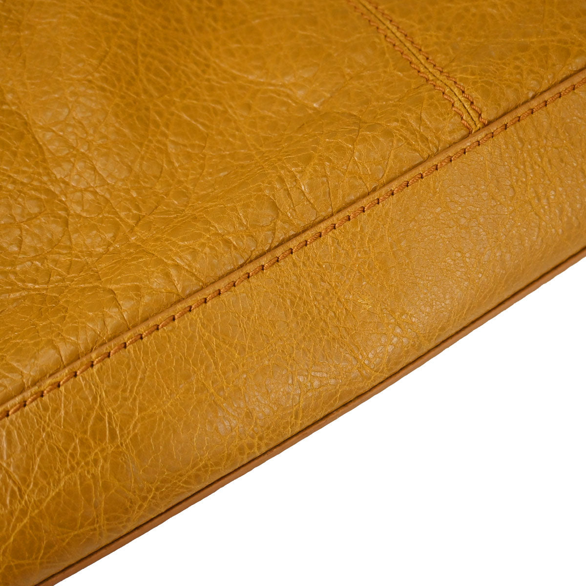Balenciaga Brown Lambskin Courier Shoulder Bag