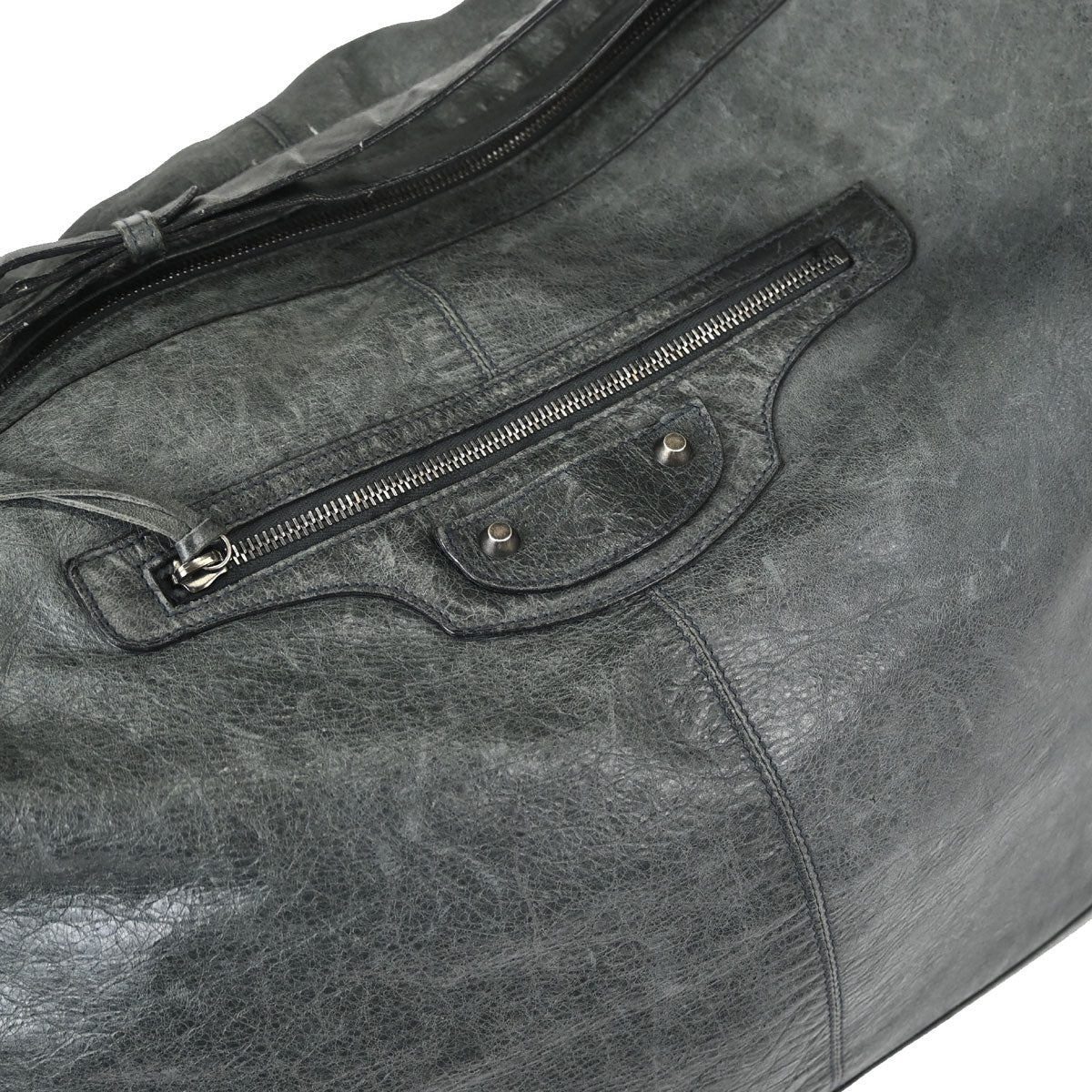 Balenciaga Green Lambskin Cruise Hobo XL Shoulder Bag