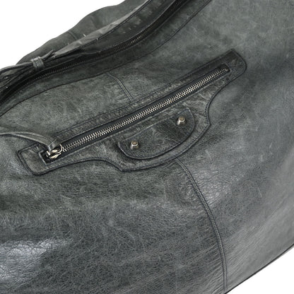 Balenciaga Green Lambskin Cruise Hobo XL Shoulder Bag