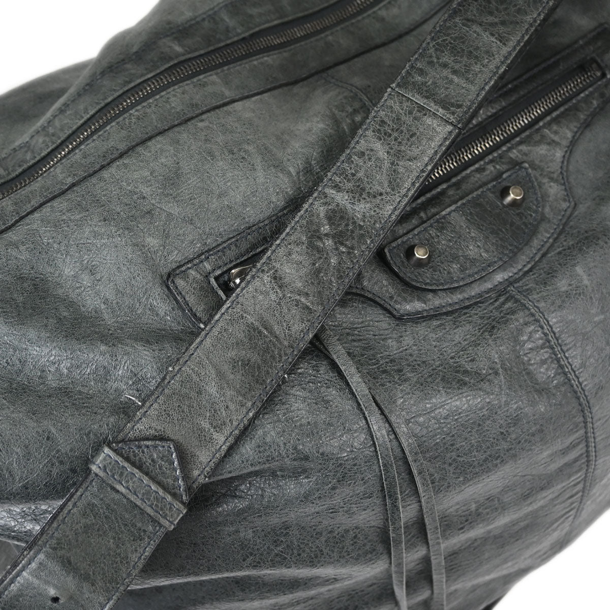Balenciaga Green Lambskin Cruise Hobo XL Shoulder Bag