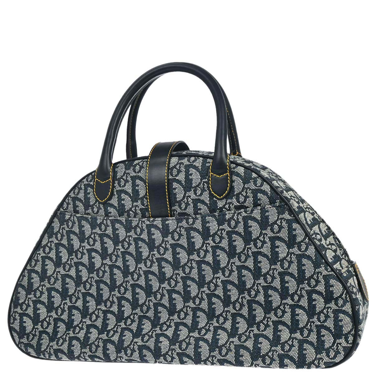 Christian Dior Navy Double Saddle Trotter Handbag