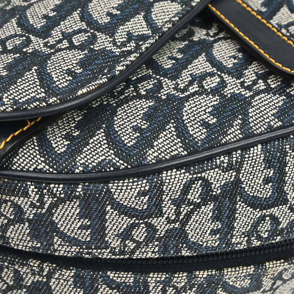 Christian Dior Navy Double Saddle Trotter Handbag