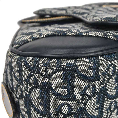 Christian Dior Navy Double Saddle Trotter Handbag