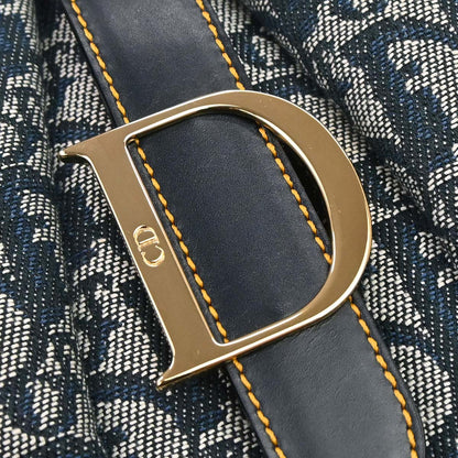 Christian Dior Navy Double Saddle Trotter Handbag