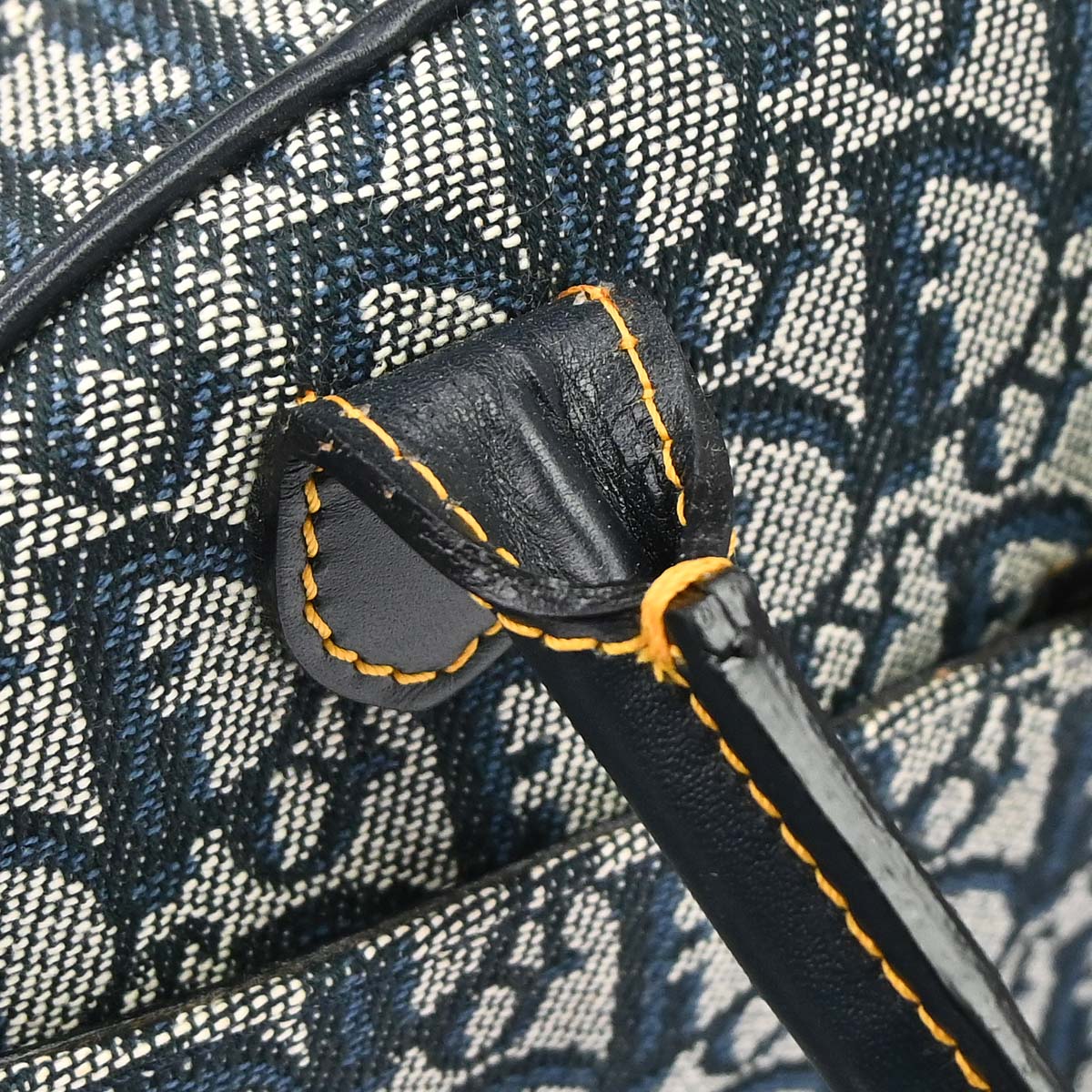 Christian Dior Navy Double Saddle Trotter Handbag