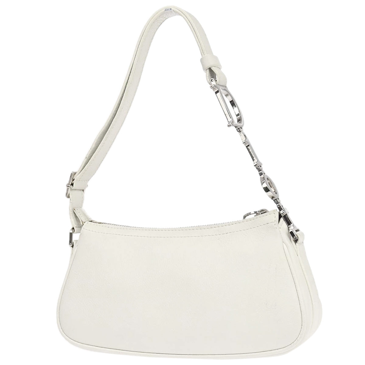 Christian Dior White Leather Handbag