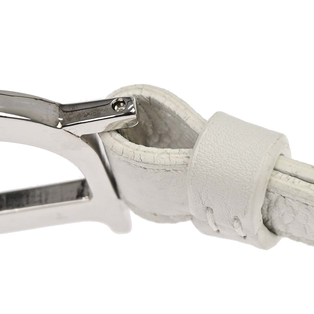 Christian Dior White Leather Handbag