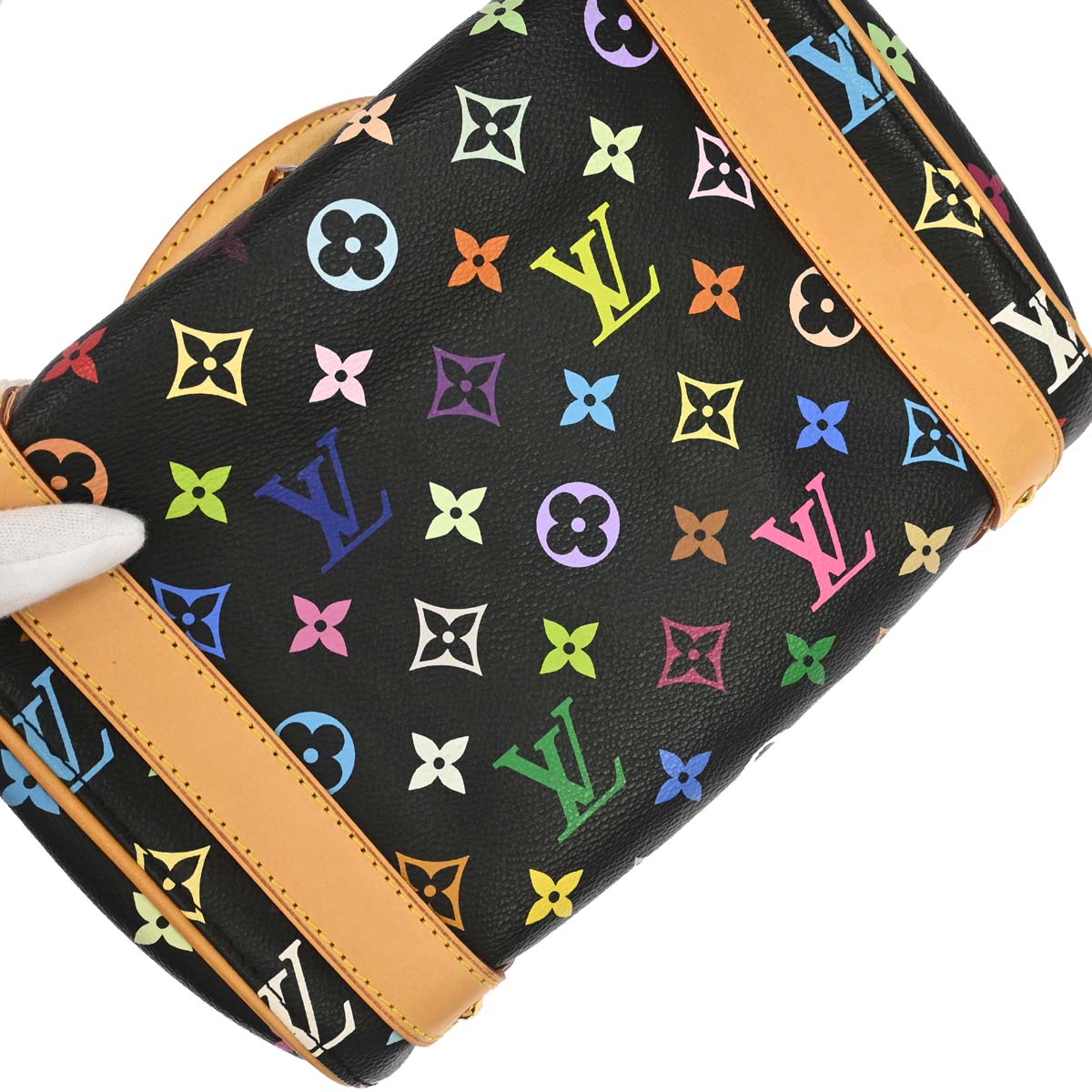 Louis Vuitton Black Monogram Multicolor Priscilla Handbag M40097