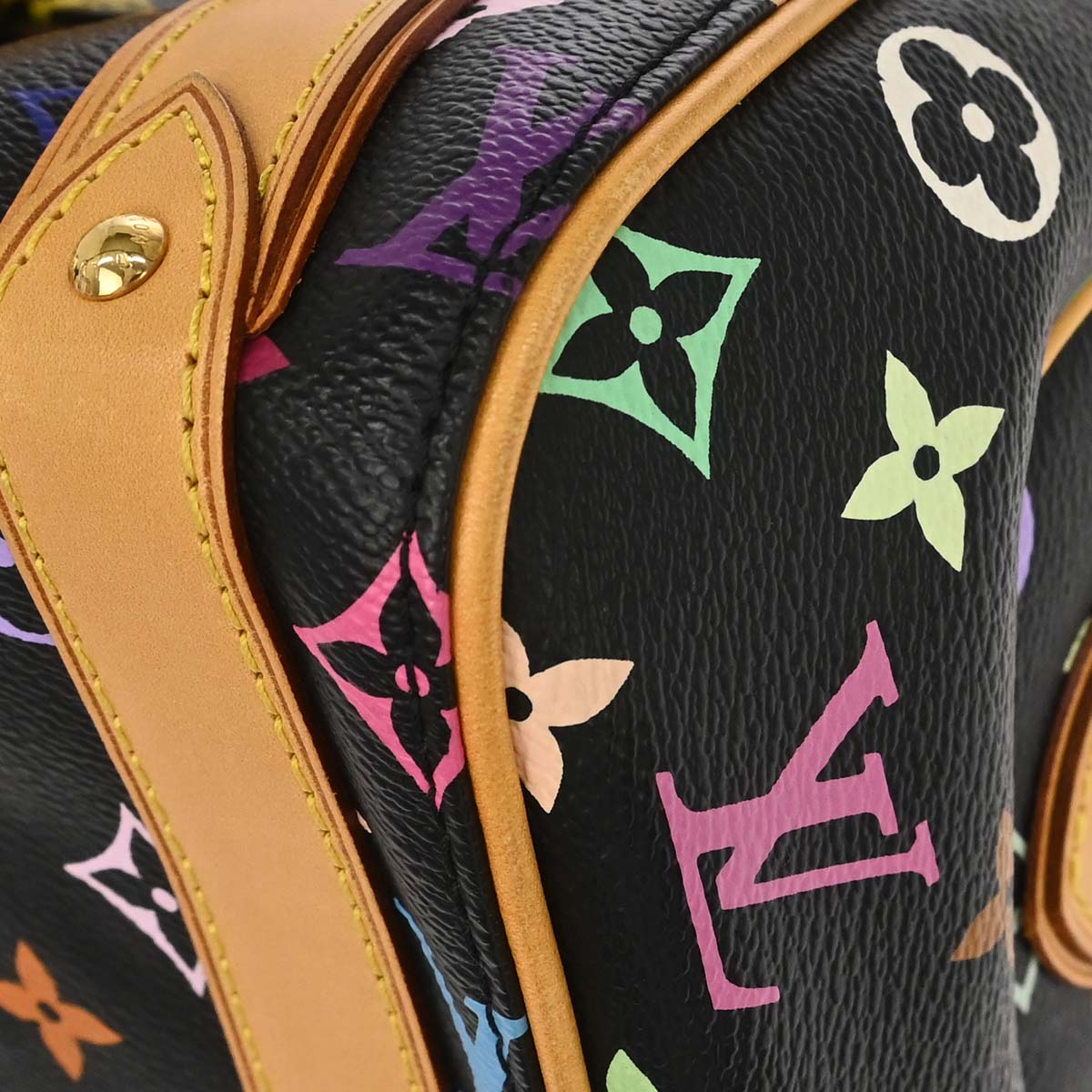 Louis Vuitton Black Monogram Multicolor Priscilla Handbag M40097