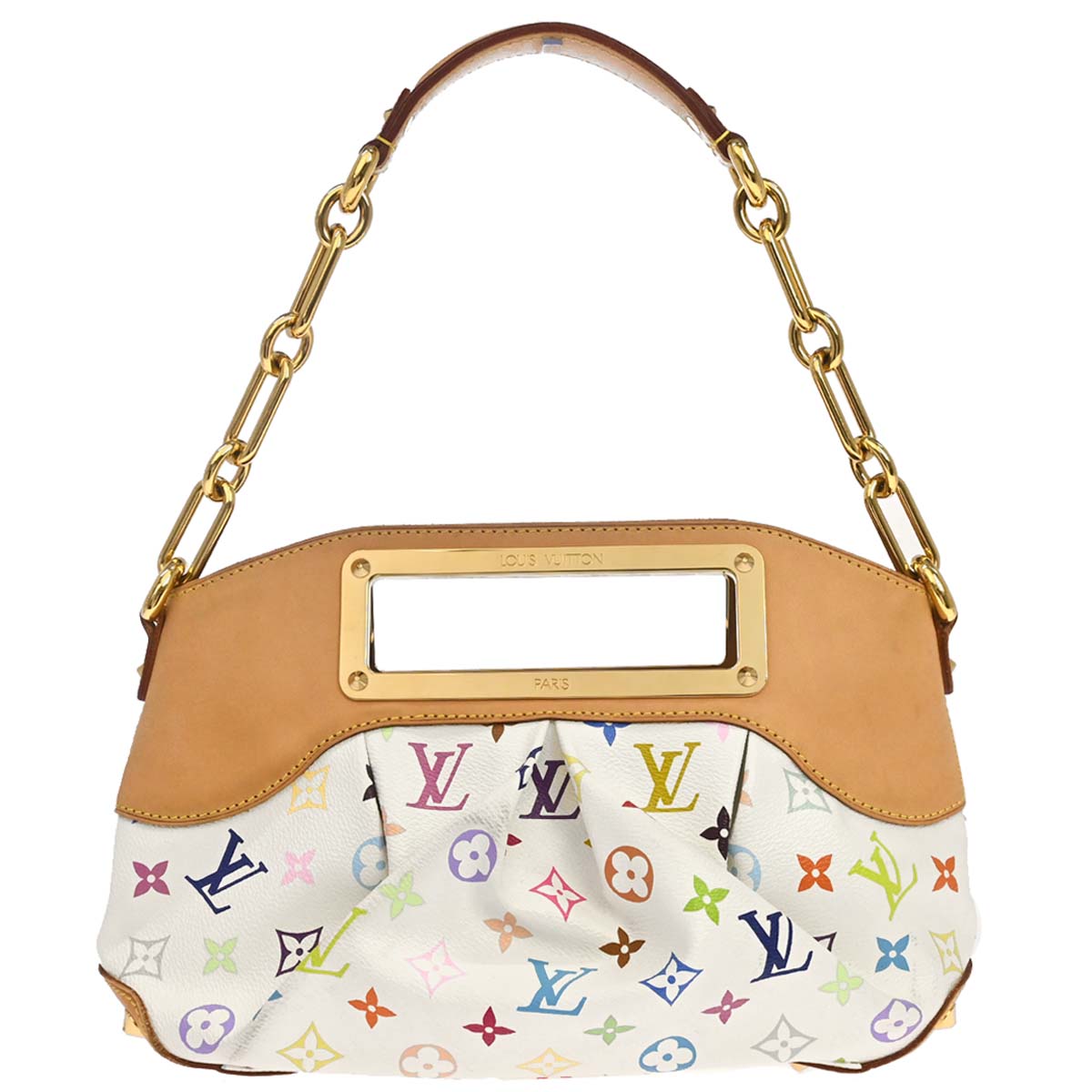 Louis Vuitton White Monogram Multicolor Judy PM Handbag M40257