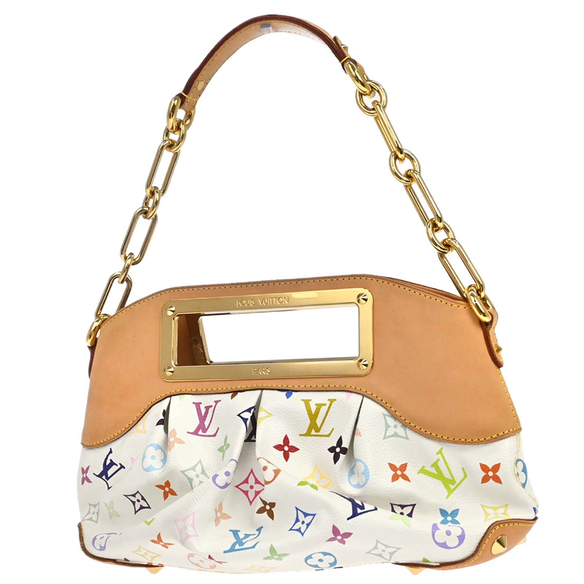 Louis Vuitton White Monogram Multicolor Judy PM Handbag M40257