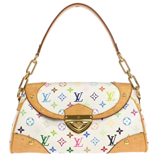 Louis Vuitton 2008 White Monogram Multicolor Beverly MM Handbag M40203
