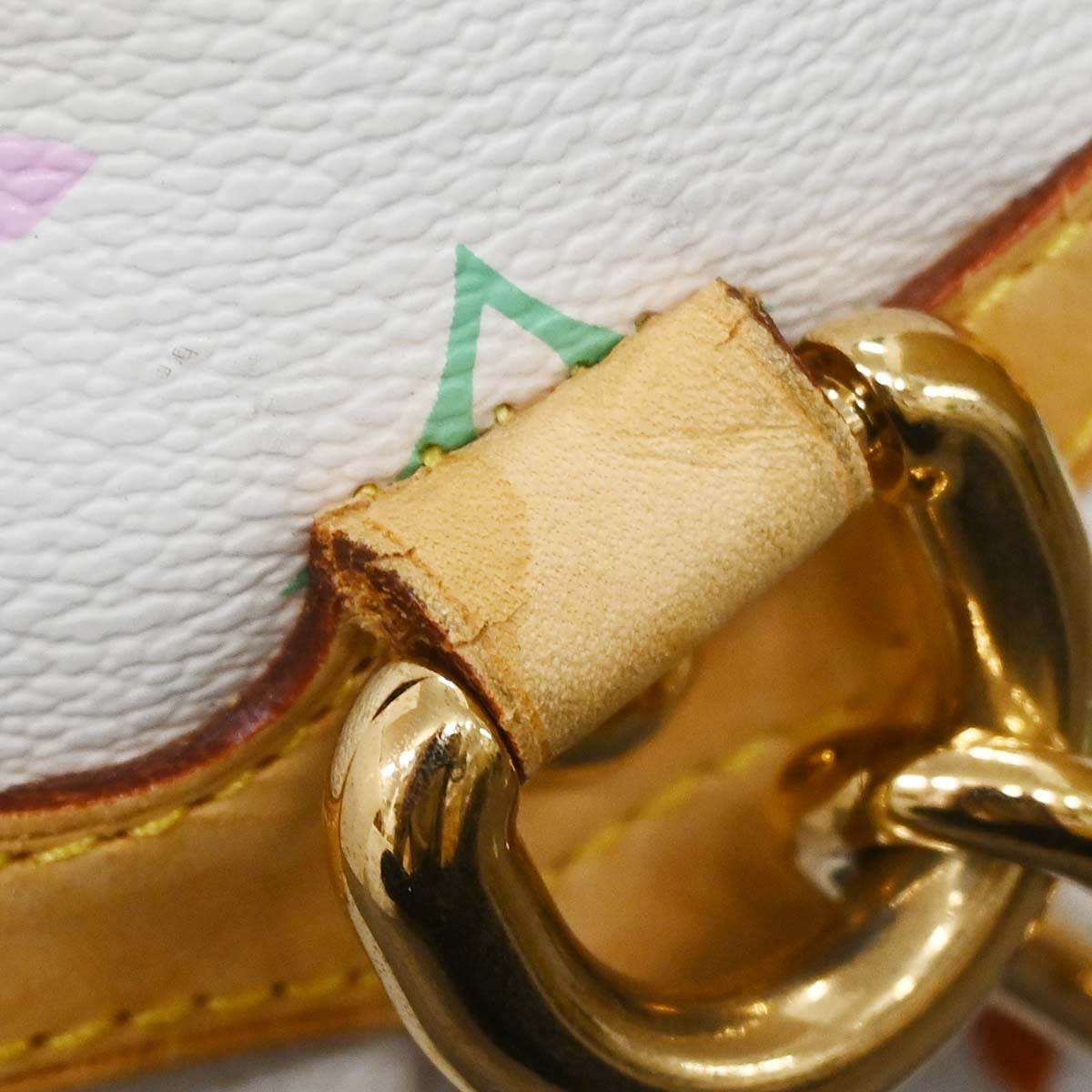 Louis Vuitton 2008 White Monogram Multicolor Beverly MM Handbag M40203