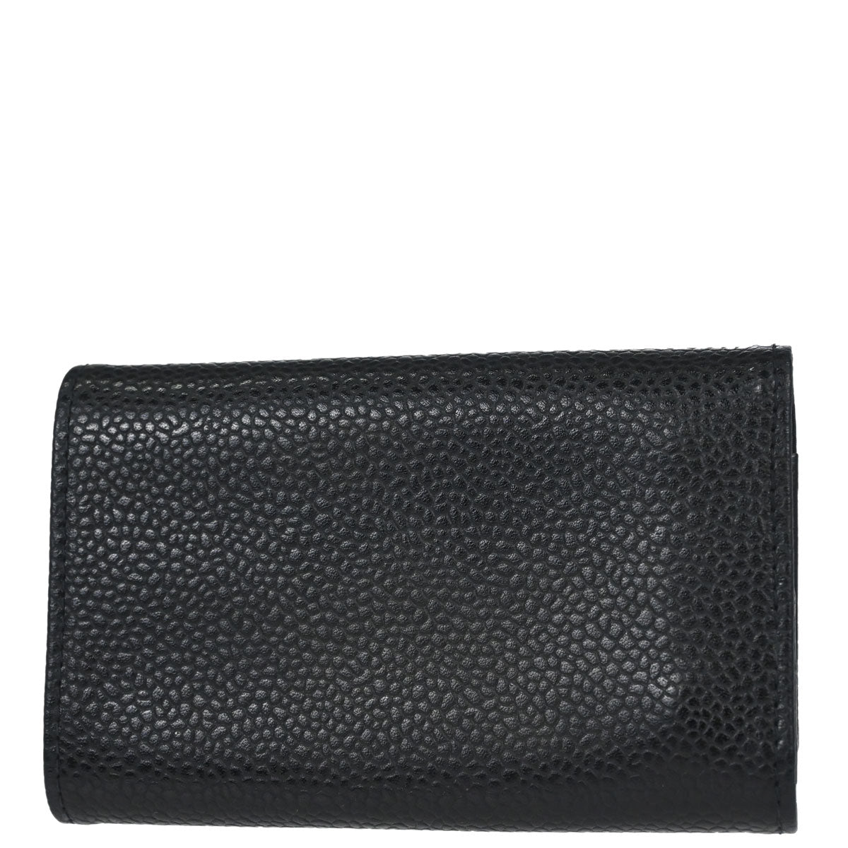 Chanel 2000-2002 Key Case Black Caviar Skin Small Good