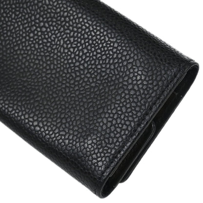 Chanel 2000-2002 Key Case Black Caviar Skin Small Good