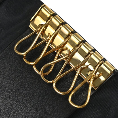 Chanel 2000-2002 Key Case Black Caviar Skin Small Good