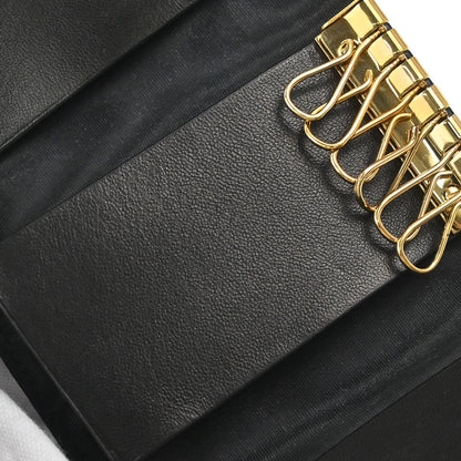 Chanel 2000-2002 Key Case Black Caviar Skin Small Good