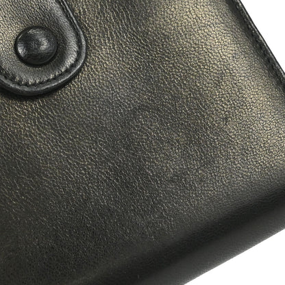Chanel 1994-1996 Bifold Wallet Black Lambskin