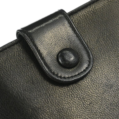 Chanel 1994-1996 Bifold Wallet Black Lambskin