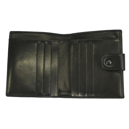 Chanel 1994-1996 Bifold Wallet Black Lambskin