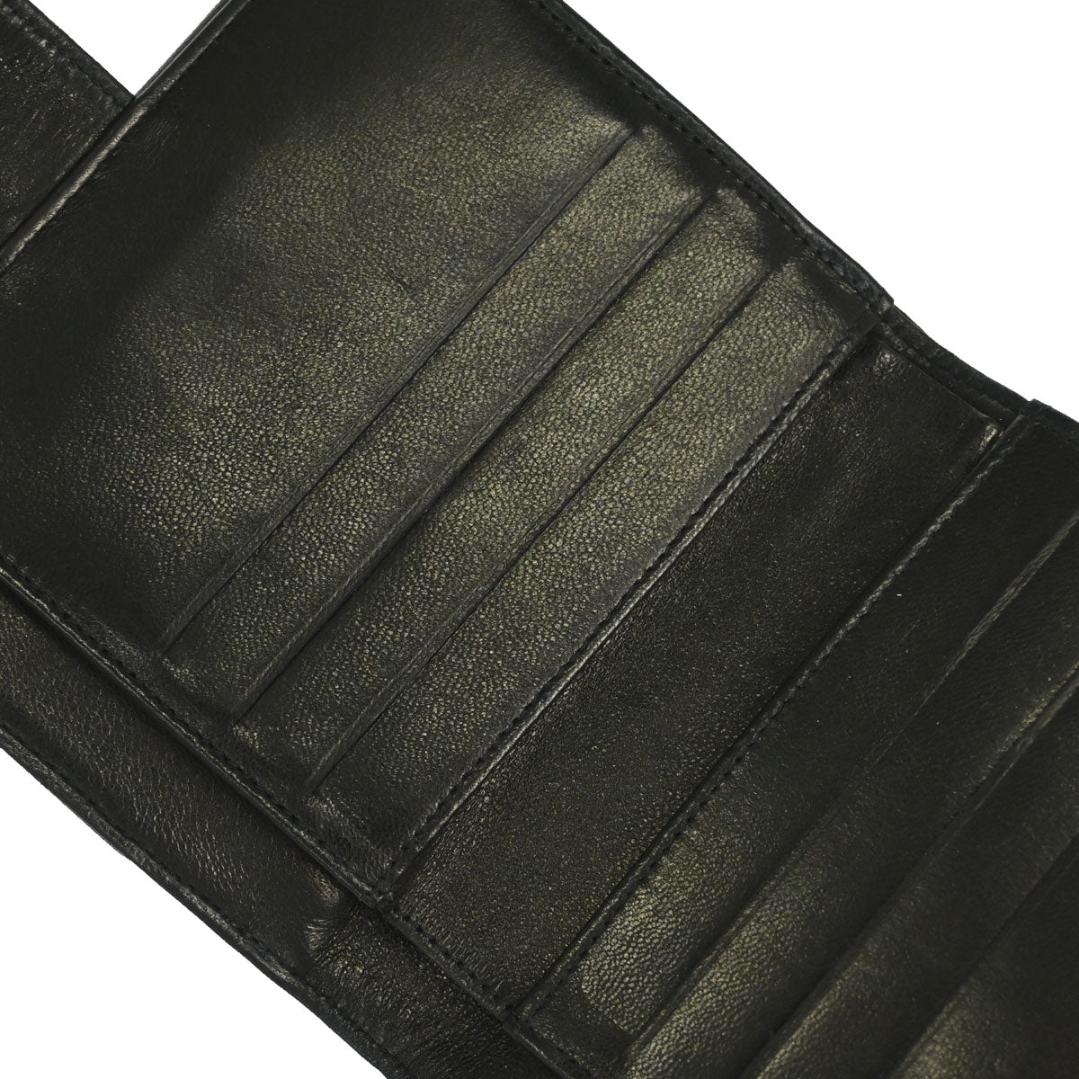 Chanel 1994-1996 Bifold Wallet Black Lambskin