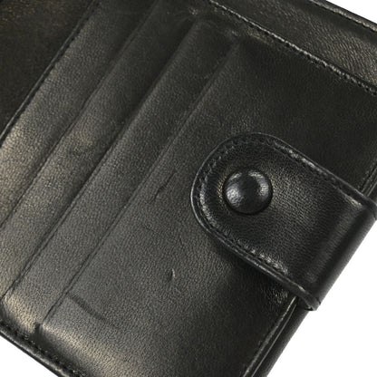 Chanel 1994-1996 Bifold Wallet Black Lambskin