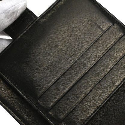 Chanel 1994-1996 Bifold Wallet Black Lambskin