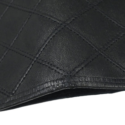 Chanel Black Lambskin Bicolore Long Bifold Wallet