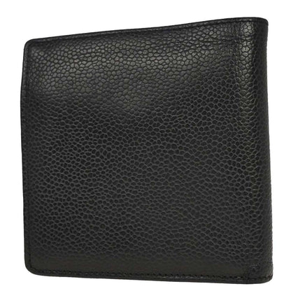 Chanel Black Caviar Skin Bifold Wallet