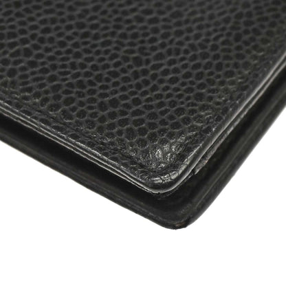 Chanel Black Caviar Skin Bifold Wallet